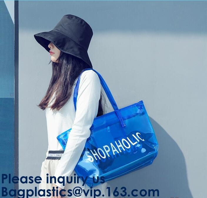 Diseñador Bag, señora Fancy Bag, bolso al por mayor de la playa del PVC, bolsos del PVC Tote Handbags Shoulder del vinilo del bolso de la playa del verano de las mujeres