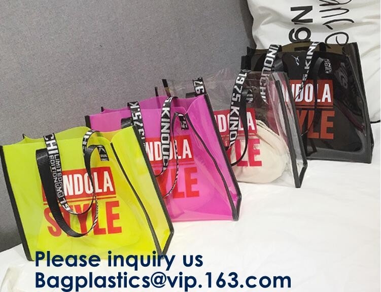 Pvc Tote Bag, cuero Mujer-ligero de la playa de la PU del laser del bolso de la PU de Tote Bag Laser del holograma