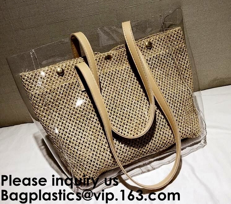 EVA Logo Printed Mini Tote Bag forma a bolso de Shopping de señora plástica EVA Tote Bag impresa de encargo, Bagease, Bagplastic