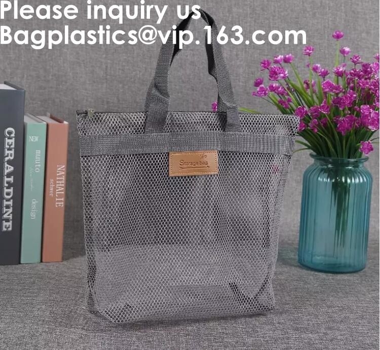 Red amistosa de Eco Tote Mesh Shopping Bag Nylon Mesh, almacenamiento reutilizable F de las compras de Mesh Produce Bags Larger Capacity
