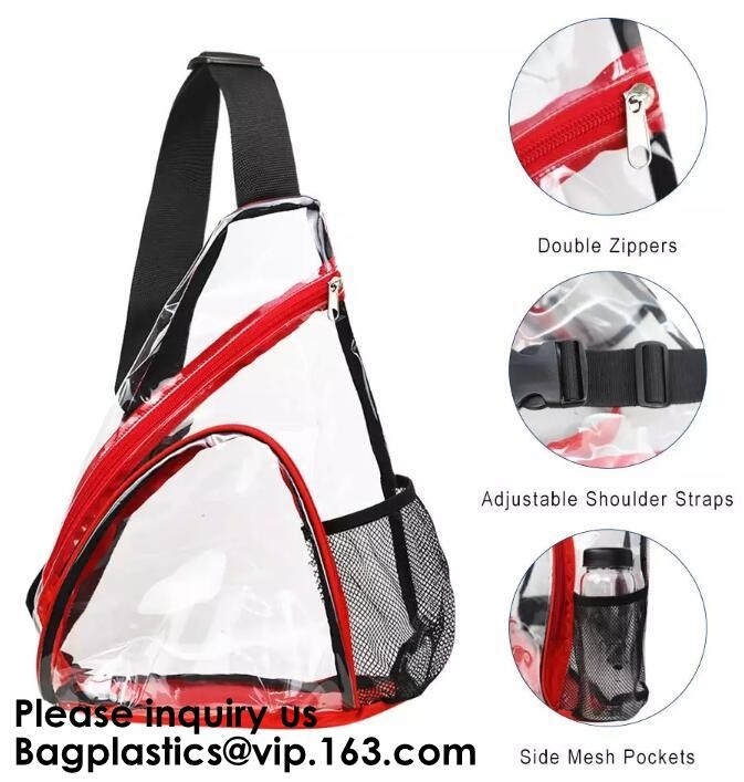 El estadio claro de la mochila del PVC aprobó la mochila transparente, bolso de la mochila de la escuela, moda de la mochila de la transferencia transparente