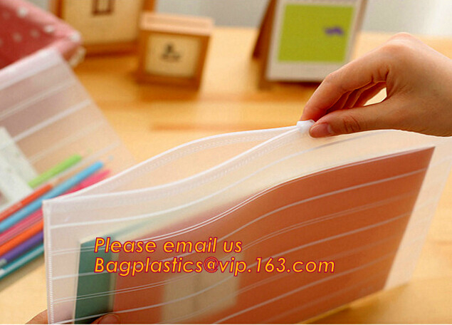 la bolsa de plástico clara transparente del bolso de la cremallera del resbalador del PVC con la cremallera, bolso claro del PVC de la cremallera roja del resbalador del vinilo, imprimió el LDPE del PVC