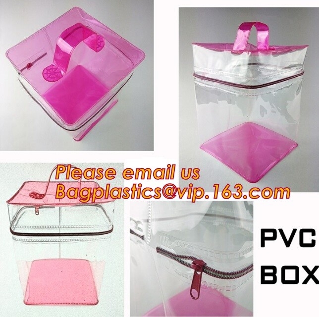 Por encargo todo el plástico transparente de las clases compone el bolso cosmético claro para las mujeres, nueva moda w barato respetuoso del medio ambiente del pvc del bolso