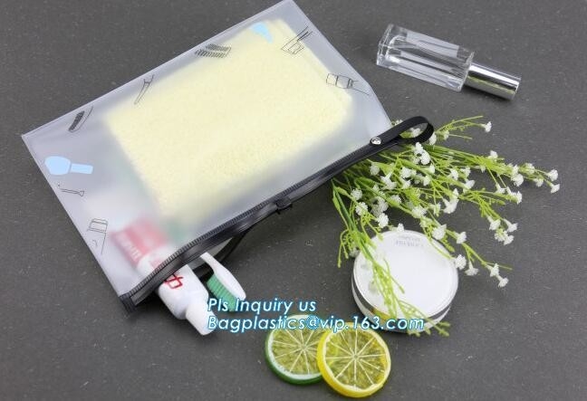 Bolsos cosméticos de la cremallera del resbalador de la mini cremallera plástica del PVC con el bolso cosmético impreso, promocional del maquillaje para utilizar cosmeti hermoso del pvc