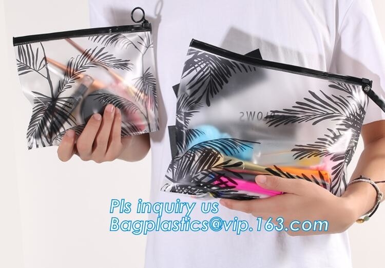 la bolsa de plástico para el empaquetado electrónico, bolsa de la cerradura de la cremallera de la diapositiva del esd de Pen Case Cosmetic Makeup Coin sentía el bolso de la cremallera, cremallera del resbalador