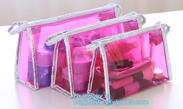 Botones cosméticos del pvc Pen Pencil Case Coin Purse del maquillaje, regalo cosmético Zippered de la dama de honor de la bolsa del monedero del bolso del maquillaje