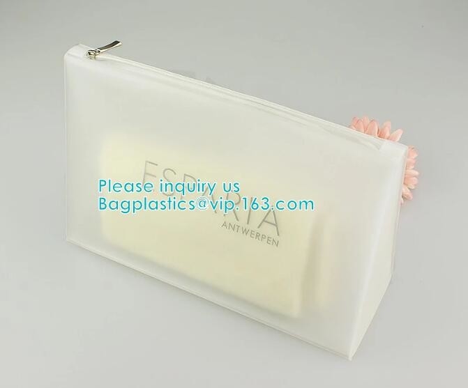 El CPE modificado para requisitos particulares material ambiental del PVC de EVA heló el bolso de la cremallera del bolso del resbalador, bolso de los efectos de escritorio de la bolsa de la cremallera del resbalador