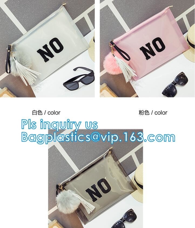 Bolso del PVC k de la cremallera del resbalador con el gancho de la suspensión para el chaleco de los hombres, bolsos de la cremallera del resbalador para las mercancías que se lavan que empaquetan, cremallera de la toalla
