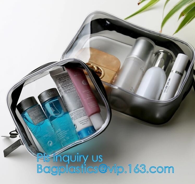 El maquillaje cosmético del bolso del PVC cepilla el bolso del lavado del viaje del bolso, cosmético del lavado empaqueta al organizador Case MINI Hand del maquillaje