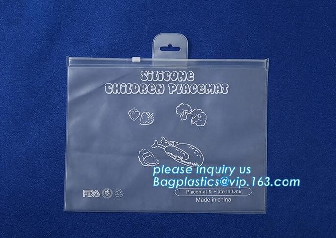 Bolsa de pie cosmética modificada para requisitos particulares biodegradable del PVC k del claro de la impresión, bolsa cosmética del Pvc de los artículos de tocador con el empuje de mármol