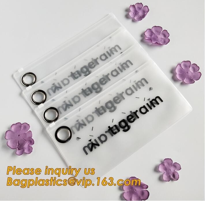 Pendientes de los anillos de la joyería de BAGEASE que embalan la cremallera cosmética plástica transparente de Bag Pouch With del organizador de la bolsa del almacenamiento