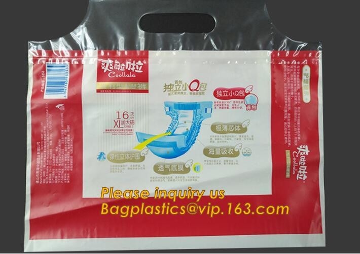Panal de tracción biodegradable vendedor caliente abonable de los pantalones del almidón de maíz que empaqueta la bolsa de pañales plástica, correo del almidón de maíz