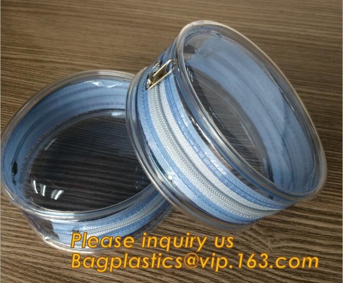 El tubo forma el bolso cosmético del artículo de tocador olográfico transparente del Pvc, almacenamiento brillante olográfico de encargo del artículo de tocador de la bolsa del maquillaje del PVC