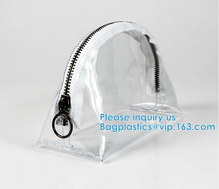 Bolso claro del almacenamiento de la cremallera del bolso del Pvc EVA Swimwear Packaging Bikini Swimwear del vinilo de la bolsa del Pvc de la cremallera del resbalador