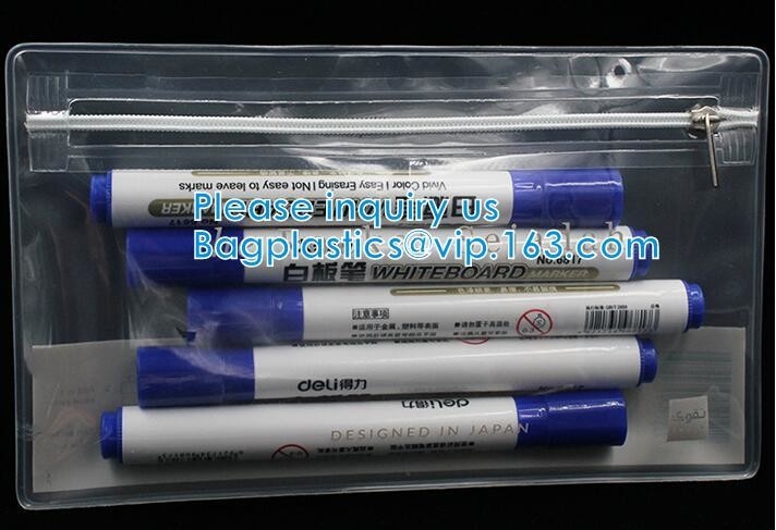 Bolso transparente biodegradable del resbalador de la cremallera de PVC/EVA/TPU, seleccionado por el bolso de la cremallera del cepillo de dientes de los cosméticos de las muchachas con el resbalador