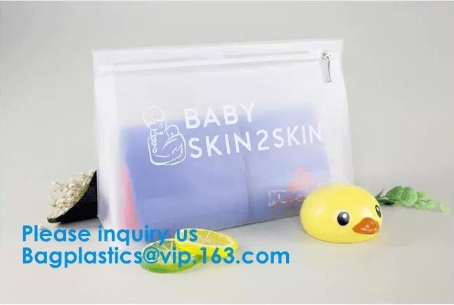 Bolso plástico de la cremallera del resbalador del PVC del PPE del CPE de Eva de la bolsa de la cremallera de la cerradura de la ropa del bolso del HDPE de encargo impermeable del LDPE