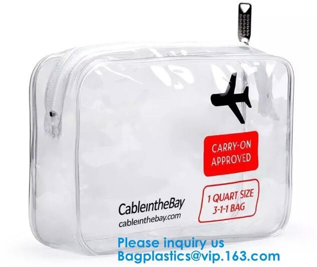 El cosmético transparente del PVC empaqueta los accesorios claros del caso de Pouch Beauty Makeup del organizador del lavado de la prenda impermeable del viaje de las mujeres