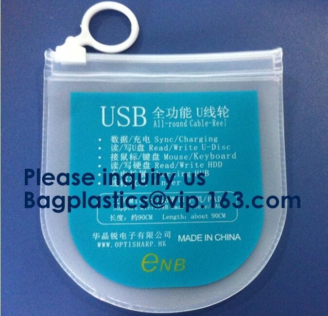 El bolso transparente de empaquetado impermeable claro del Pvc de Smartphone de la calidad de la cremallera excelente del resbalador, modificó la cremallera plástica del Pvc para requisitos particulares
