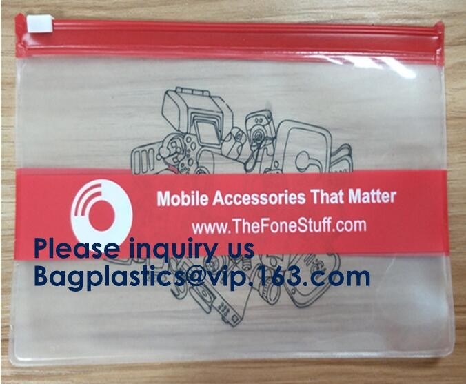 Biodergadable modificó el bolso plástico de la cremallera para requisitos particulares del maquillaje del bolso del resbalador de la cremallera del Pvc para el bolso de la cremallera del resbalador del viaje con la cremallera