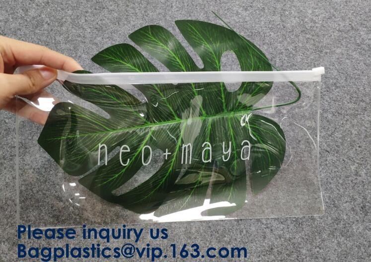 Lápiz cosmético claro Pen Packaging Bag, bolso del bolso del PVC de la carpeta plástica de la cremallera del resbalador de la bolsa del Pvc k para el fichero y el documento