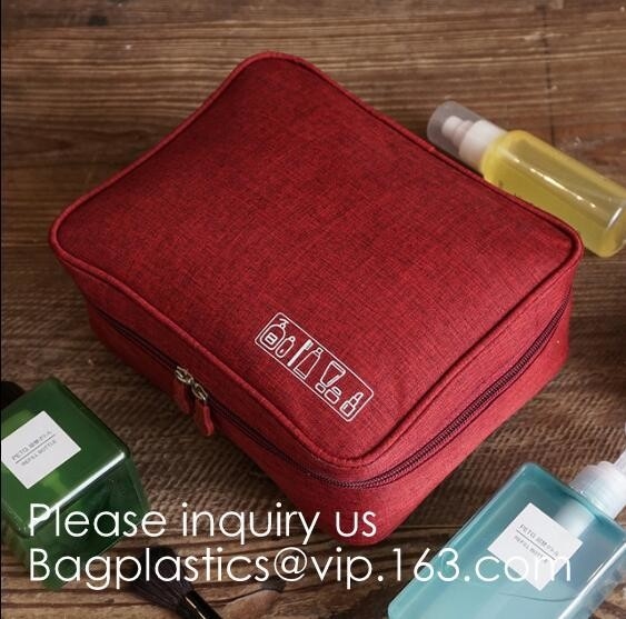 El barril cosmético del bolso del artículo de tocador del bolso de la bolsa formó al organizador redondo Storage Bag del maquillaje del lazo del bolso cosmético del viaje