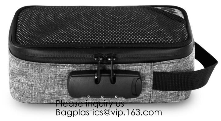 Las hierbas y las mercancías consumibles frescas guardan, huelen el bolso de la prueba - bolsos inodoros del envase del escondite - 11" x 6" - el almacenamiento alineado carbono P