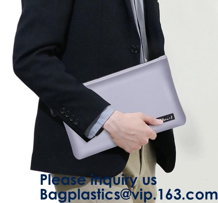 Bolso incombustible para la batería de Lipo de los documentos, bolso incombustible seguro del documento, fibra de vidrio Waterproo de la bolsa incombustible grande del efectivo del OEM