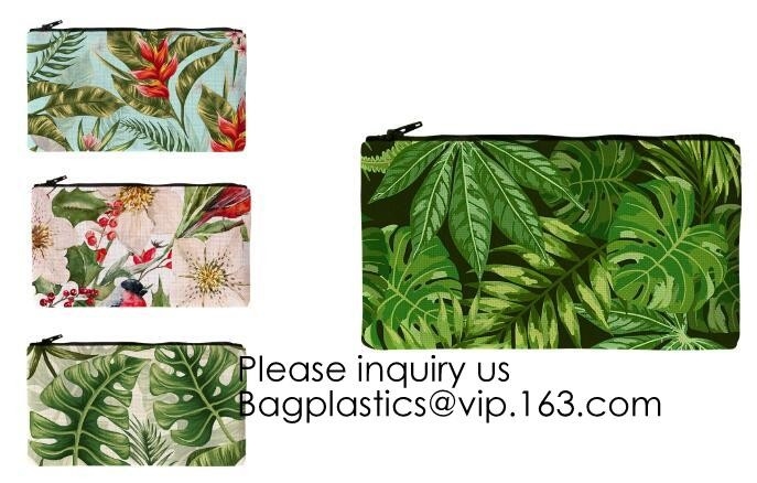 la lona de algodón 16oz Zippered el bolso de los efectos de escritorio de la bolsa con el lápiz promocional de China de la calidad de Logo For Office School Travel