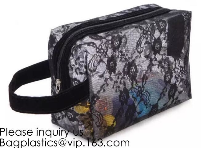 El diseño amistoso de la obra clásica de la belleza del viaje de Eco heló Pvc Eva Packaging Bag With Zipper para el cosmético, almacenamiento cosmético del viaje