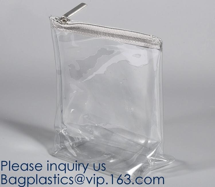 Bolsa cosmética del bolso del artículo de tocador del maquillaje TPU de PEVA del almacenamiento claro transparente del artículo de tocador de la prenda impermeable, bolsa del almacenamiento del maquillaje del bolso