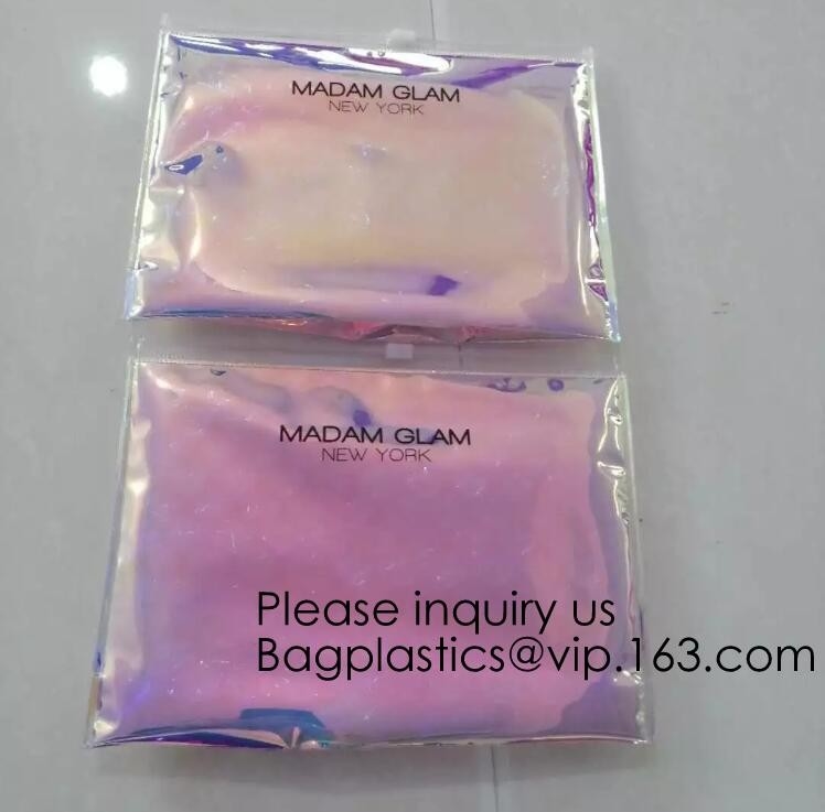 Bolso cosmético del Pvc del nuevo del diseño bolso olográfico del maquillaje con k que amortigua el bolso de burbuja del anuncio publicitario k de la burbuja, bagease