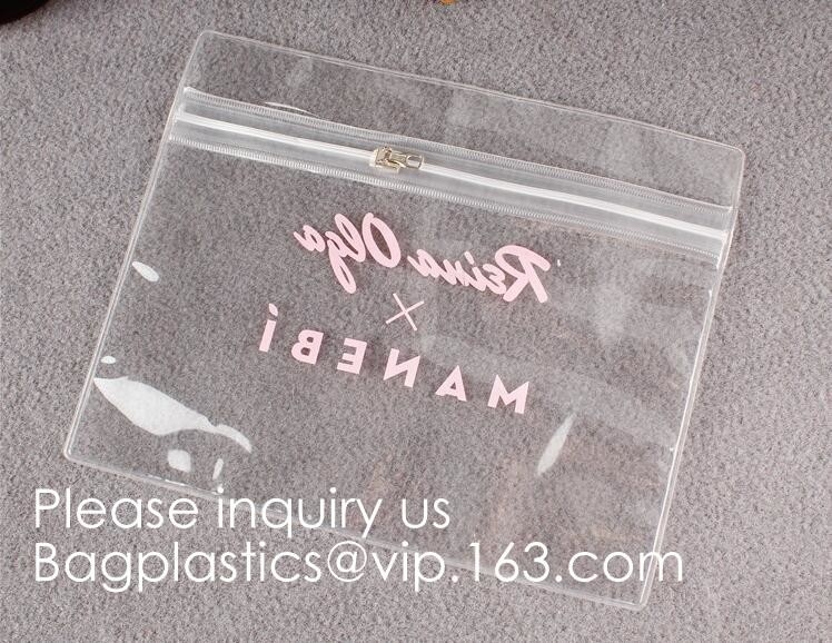 Organizador plástico Pouches para las mujeres, bagease del PVC EVA Travel Cosmetic Bag Makeup de la prenda impermeable transparente clara portátil