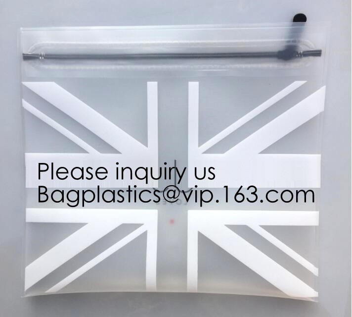 Calzoncillos de EVA Plastic Zip Lock Swimwear que empaquetan los bolsos, custo cosmético impermeable respetuoso del medio ambiente del bolso del maquillaje del bolso de la cremallera de Eva