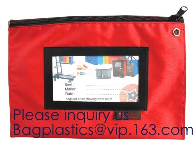 Bolso de encargo del depósito bancario del depósito de la cremallera de la moneda del bolso de la pequeña del maquillaje cremallera promocional para uso general segura de la bolsa, bagease, bagplasti