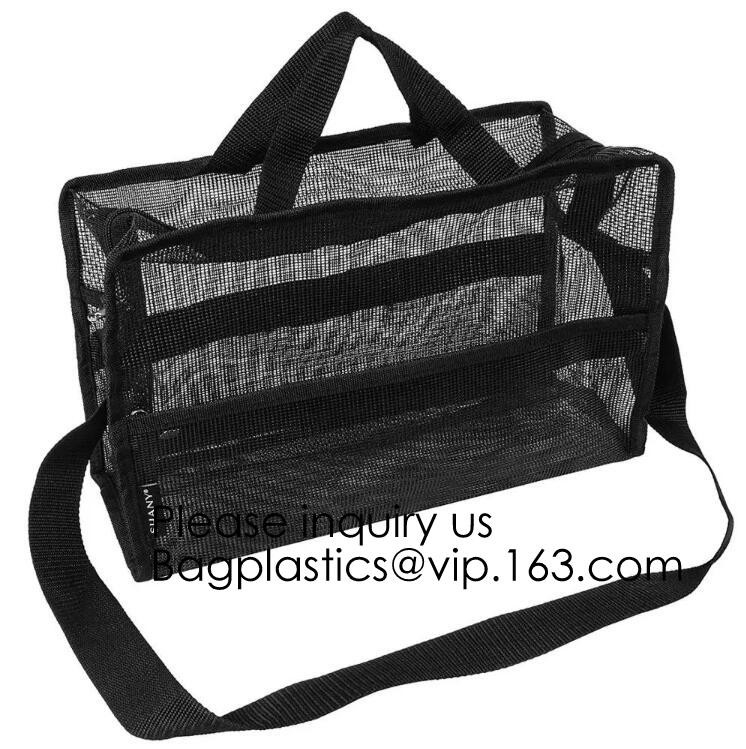 Mesh Net Cosmetic Bag de nylon, Mesh Make Up Bag, Eco - bolso cosmético material amistoso de la malla, bolso de la malla del PVC para las ventas en los E.E.U.U.