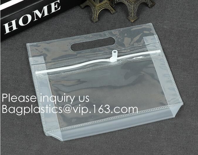 Factura suave Bill Bag, Pen Pouch Pen Bag, cuentas de la cremallera de los recibos del vale de los bolsillos de la tela de la cremallera del bolso de los efectos de escritorio de la bolsa del lápiz