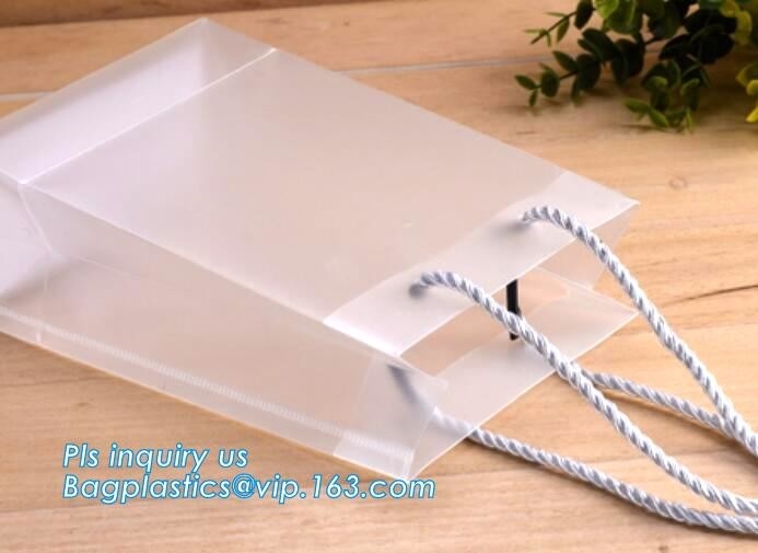 El HDPE transparente saca el bolso para los caramelos del regalo, tarjetas, DVD, material de lectura, ropa, joyería, novedades, accesorios