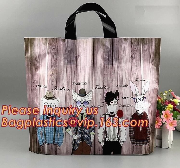 las compras plásticas biodegradables realizan el bolso que el plástico suave del lazo lleva compras baratas del bolso para llevar bolsos, lazo suave reutilizable ha