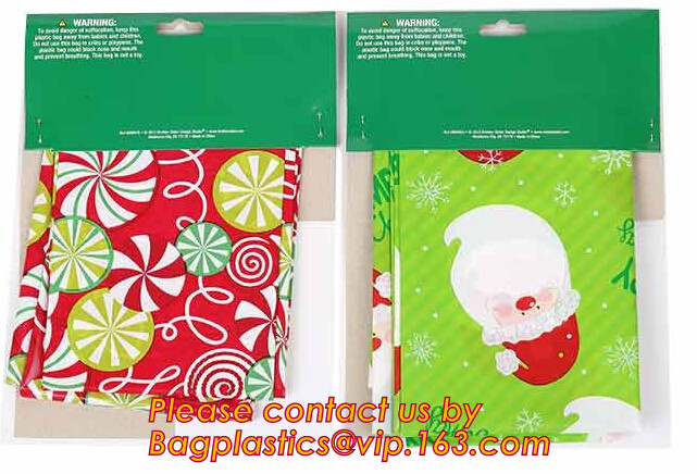 Jumbo del bolso del regalo de la Navidad/la bolsa de poliéster plástica gigante/grande para el actual, gigante bolso grande del retiro del árbol de navidad, BAGPLASTICS B
