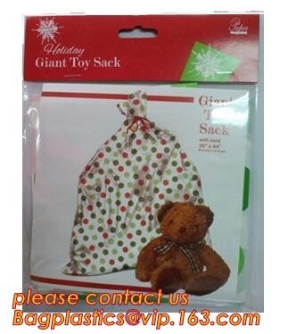 Bolso plástico modificado para requisitos particulares de la cubierta de la bici de la Navidad del tamaño del bolso gigante de alta calidad del regalo, bolsos gigantes clasificados Cristo enorme del regalo de los tamaños