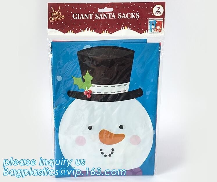 El saco mega rojo y blanco gigante Toy Packing Bag 36x44 del regalo del punto XMAX ADENTRO, regalo gigante del juguete del polietileno promocional empaqueta el saco