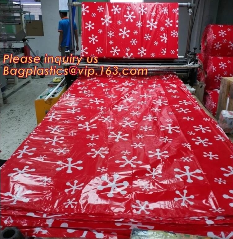 bolso gigante para los presentes que embalan, 35&quot; del regalo de la moda del Año Nuevo bolso afortunado del regalo gigante de la Navidad de la tela del saco del X.25” Papá Noel en bulto
