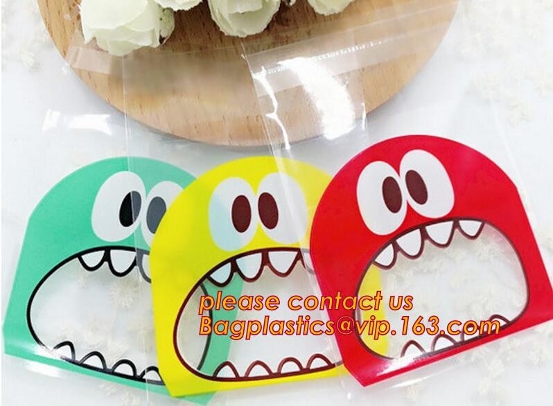 Bolso del caramelo de la galleta de Santa Claus Snowman Fudge Gift Cellophane de la Feliz Navidad, favor C de Navidad Santa Plastic Gift Candy Cookies