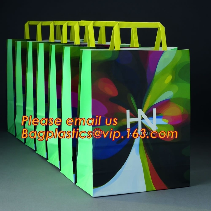 Bolsas de papel negras personalizadas aduana al por mayor con su propio logotipo, BAGEASE, BAGPLASTI del regalo del portador de lujo grande de las compras