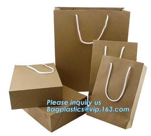 materias primas impresas de lujo de papel del bolso de papel del regalo de la bolsa de la venta al por mayor de la bolsa de papel marrón, packagi negro que hace compras de lujo