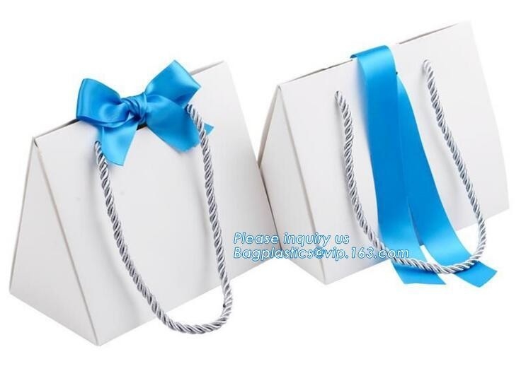 las bolsas laminadas del papel de la manija de la cuerda modificaron diversos tipos para requisitos particulares de bolsa de papel, anunciaron la bolsa de papel de lujo con d