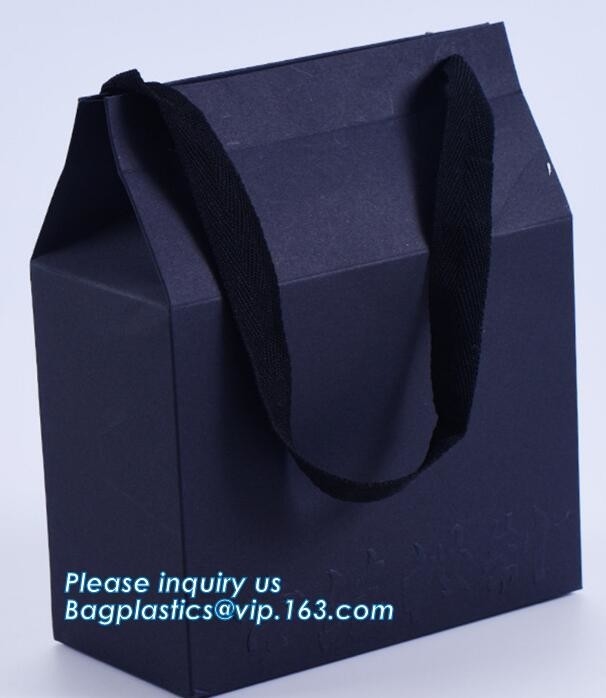 bolsas de encargo de moda de alta calidad del papel de la manija del precio de fábrica que hacen compras, portador de empaquetado del ramo de la flor fresca