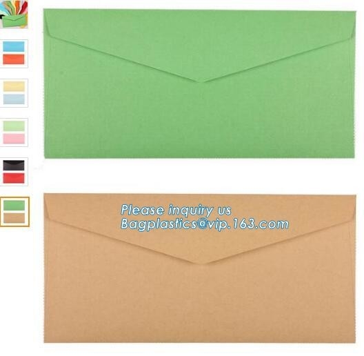 Al por mayor recicle la impresión del sobre de encargo que empaqueta, OEM del papel de Kraft del regalo colorido modificó la mini impresión hecha a mano de la compensación para requisitos particulares