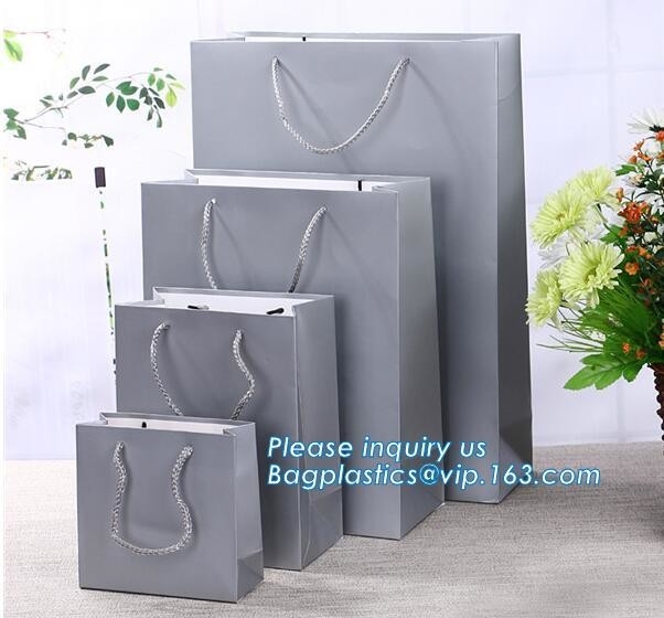 las compras recicladas impresas de lujo de lujo llevan el bolso, impresión de la bolsa de papel, bolsa con la manija, Art Paper Shopping Carrier