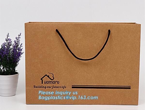 bolsas de papel recicladas de lujo y estables para el vino, papel de empaquetado de papel de lujo del bolso de la bolsa de las compras, bagease, paquetes